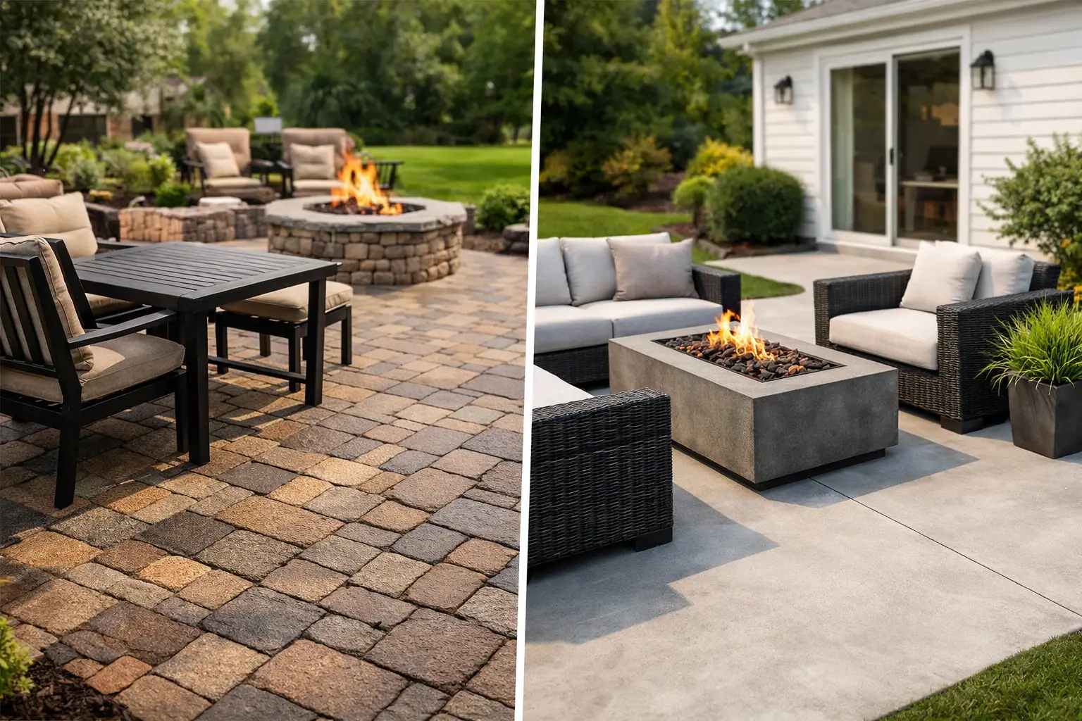 Paver Patio vs Concrete Patio for Delaware Homes