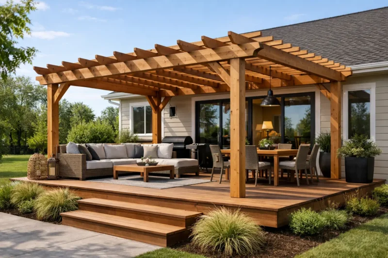 Pergola Attached to Deck Ideas That Last