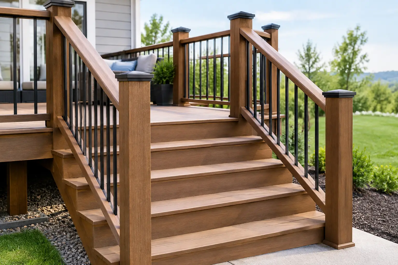 Building Safe Deck Stairs That Feel Solid