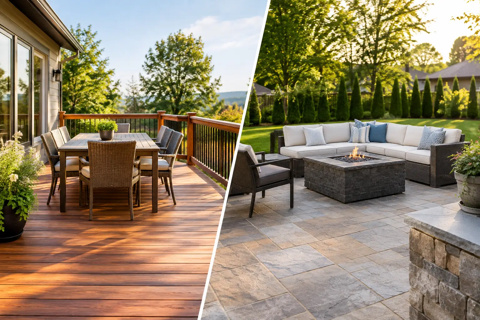 Deck Versus Patio Costs and What Changes Them